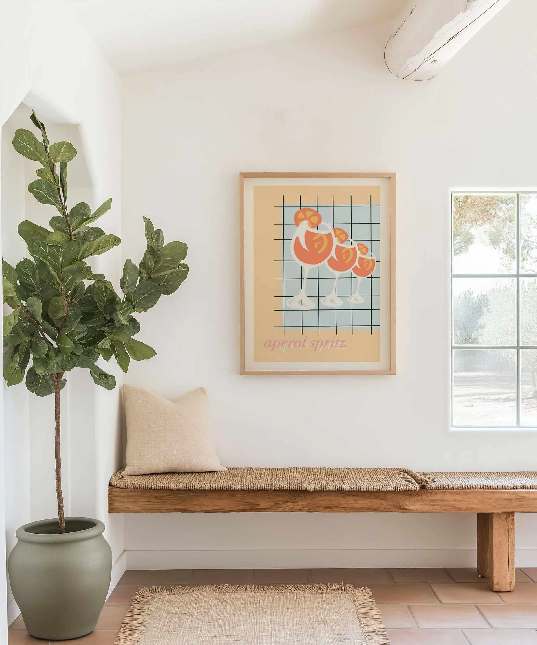 Palm Springs Spritz Art Print from Olive et Oriel where you can shop wallpaper and artworks online