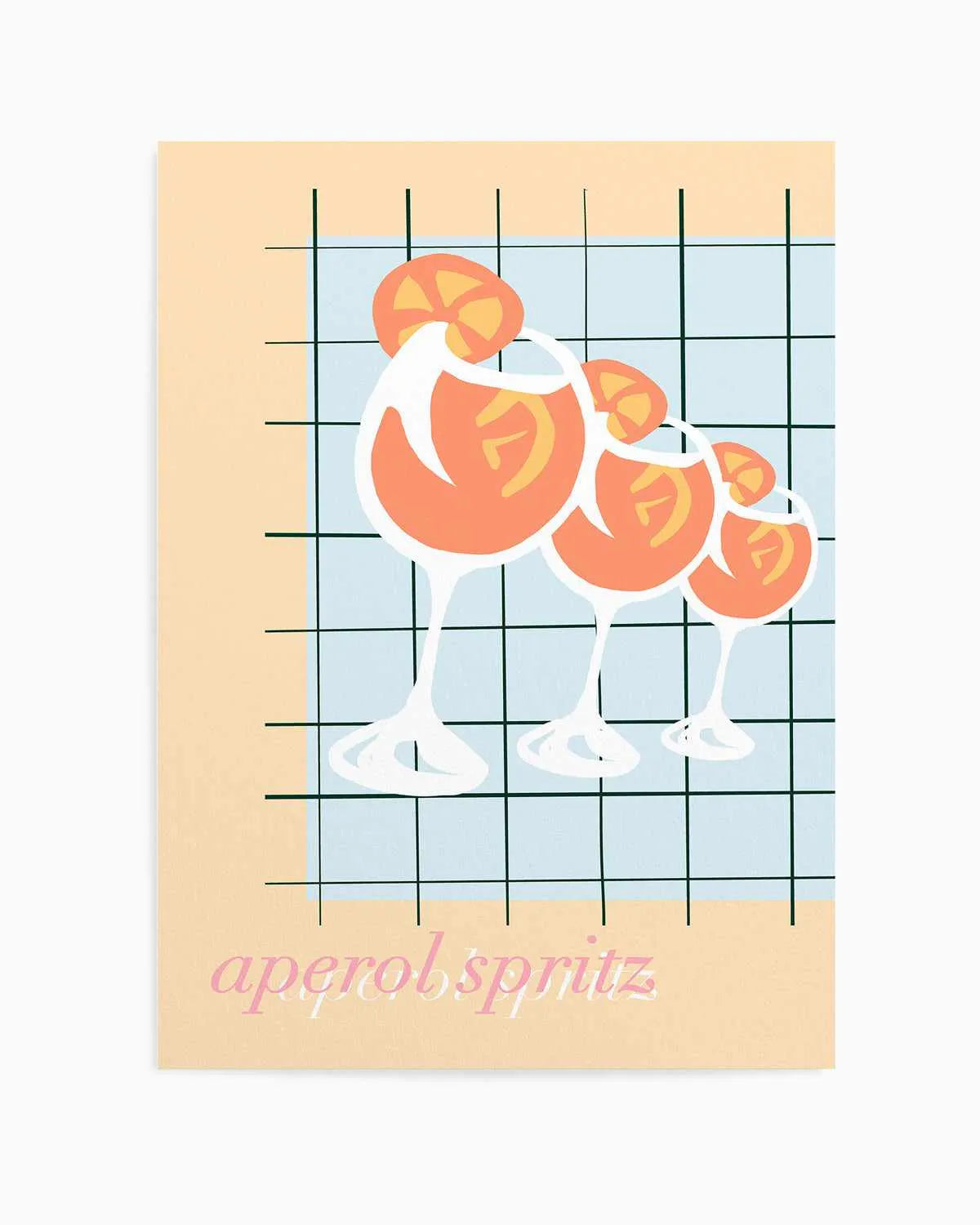 Palm Springs Spritz Art Print from Olive et Oriel where you can shop wallpaper and artworks online