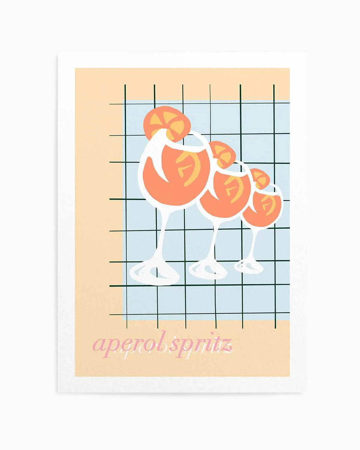 Palm Springs Spritz Art Print from Olive et Oriel where you can shop wallpaper and artworks online