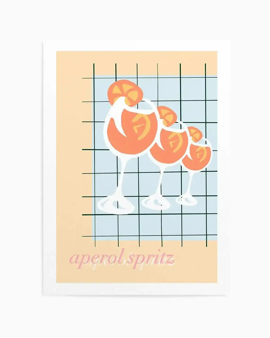 Palm Springs Spritz Art Print from Olive et Oriel where you can shop wallpaper and artworks online