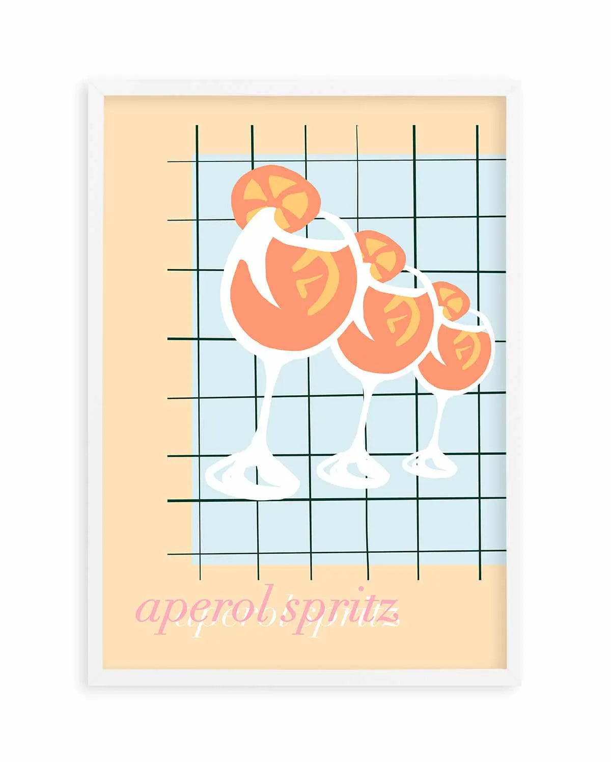 Palm Springs Spritz Art Print from Olive et Oriel where you can shop wallpaper and artworks online