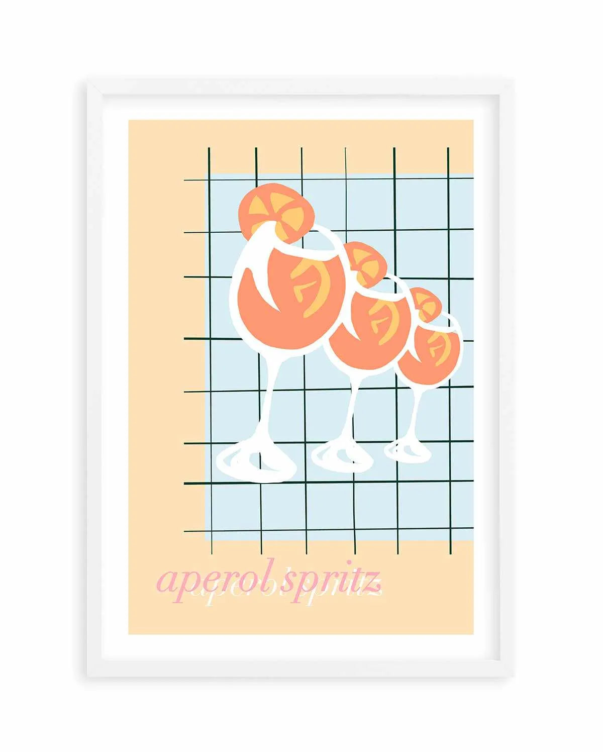 Palm Springs Spritz Art Print from Olive et Oriel where you can shop wallpaper and artworks online