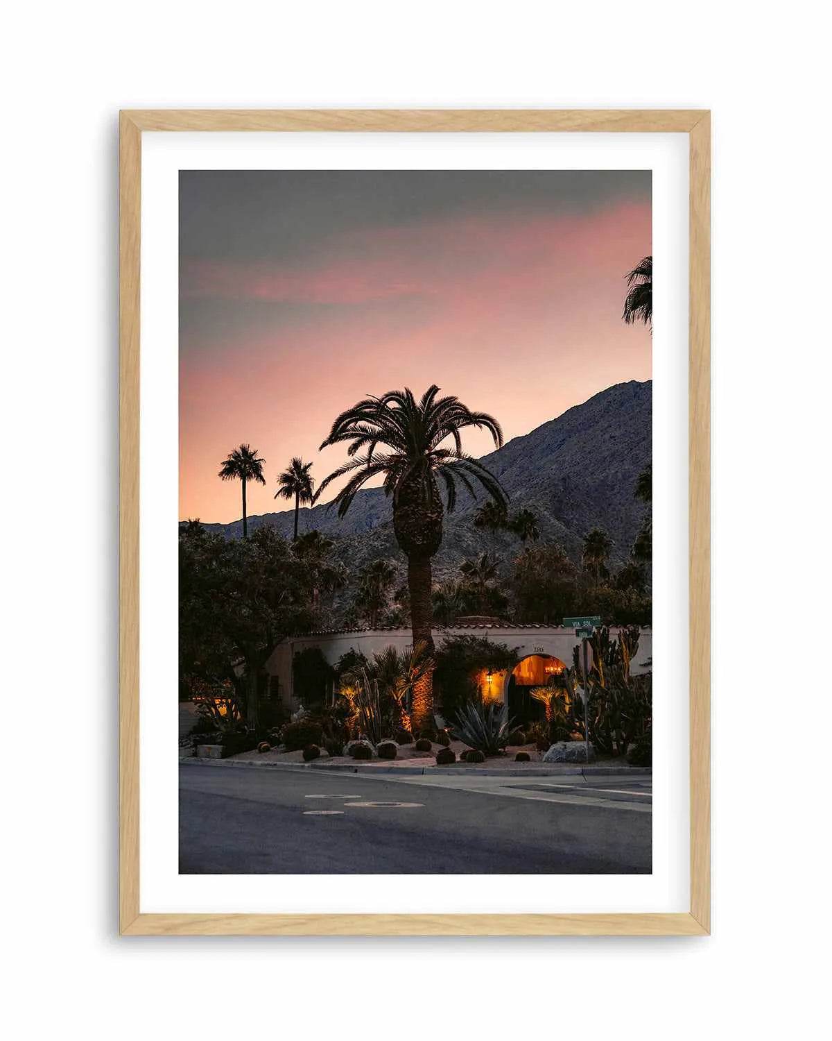 Palm Springs Sunsets by Finn Skagn Art Print from Olive et Oriel where you can shop wallpaper and artworks online