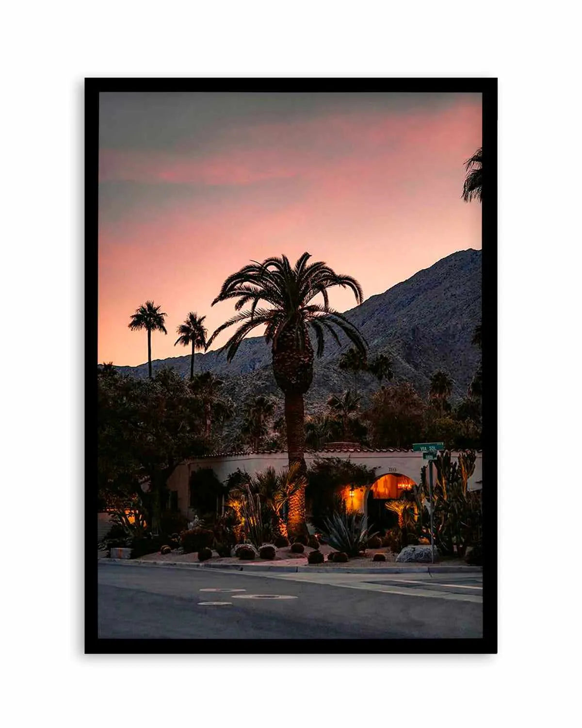 Palm Springs Sunsets by Finn Skagn Art Print from Olive et Oriel where you can shop wallpaper and artworks online