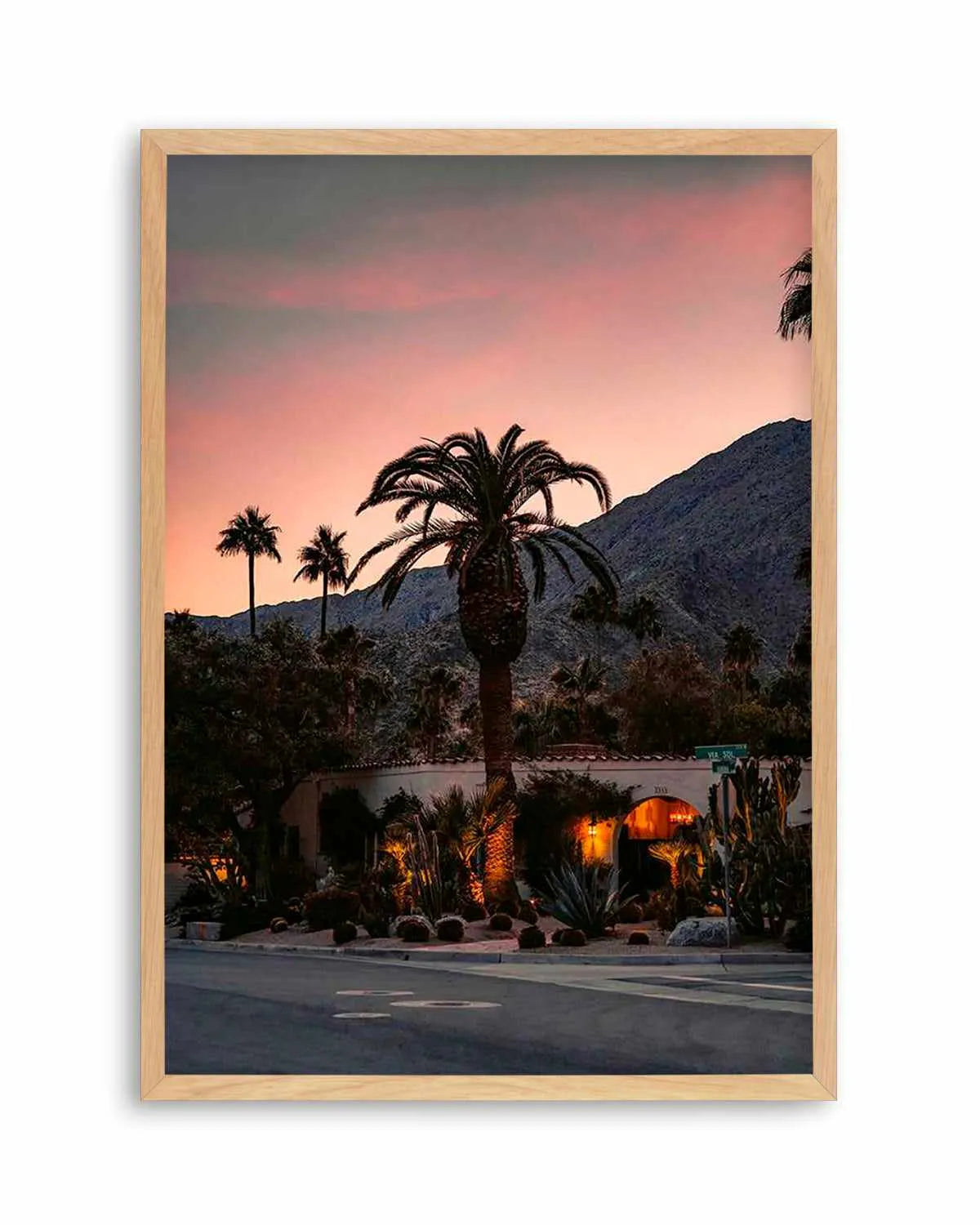Palm Springs Sunsets by Finn Skagn Art Print from Olive et Oriel where you can shop wallpaper and artworks online