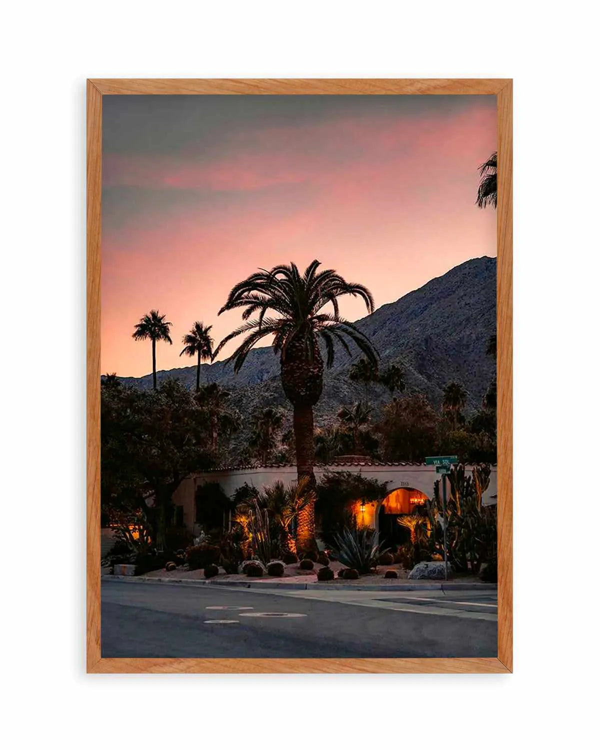 Palm Springs Sunsets by Finn Skagn Art Print from Olive et Oriel where you can shop wallpaper and artworks online
