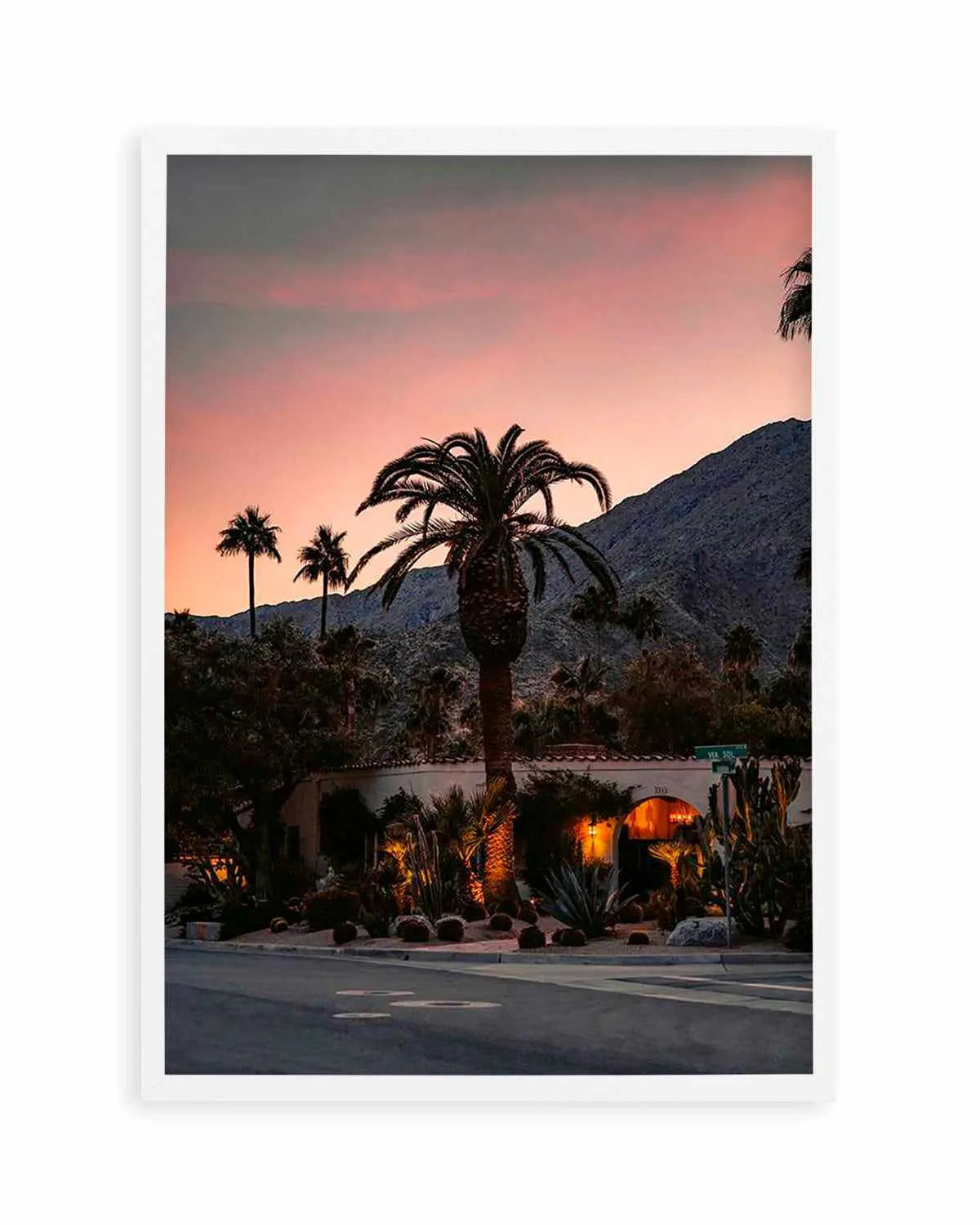 Palm Springs Sunsets by Finn Skagn Art Print from Olive et Oriel where you can shop wallpaper and artworks online