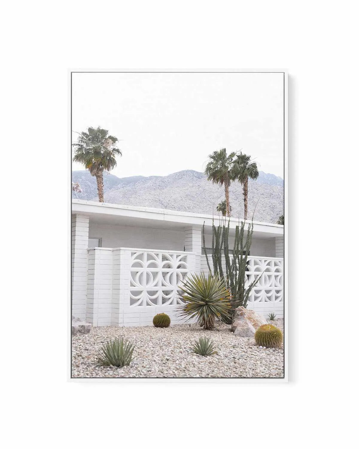 Palm Springs V | Framed Canvas Art Print from Olive et Oriel where you can shop wallpaper and artworks online