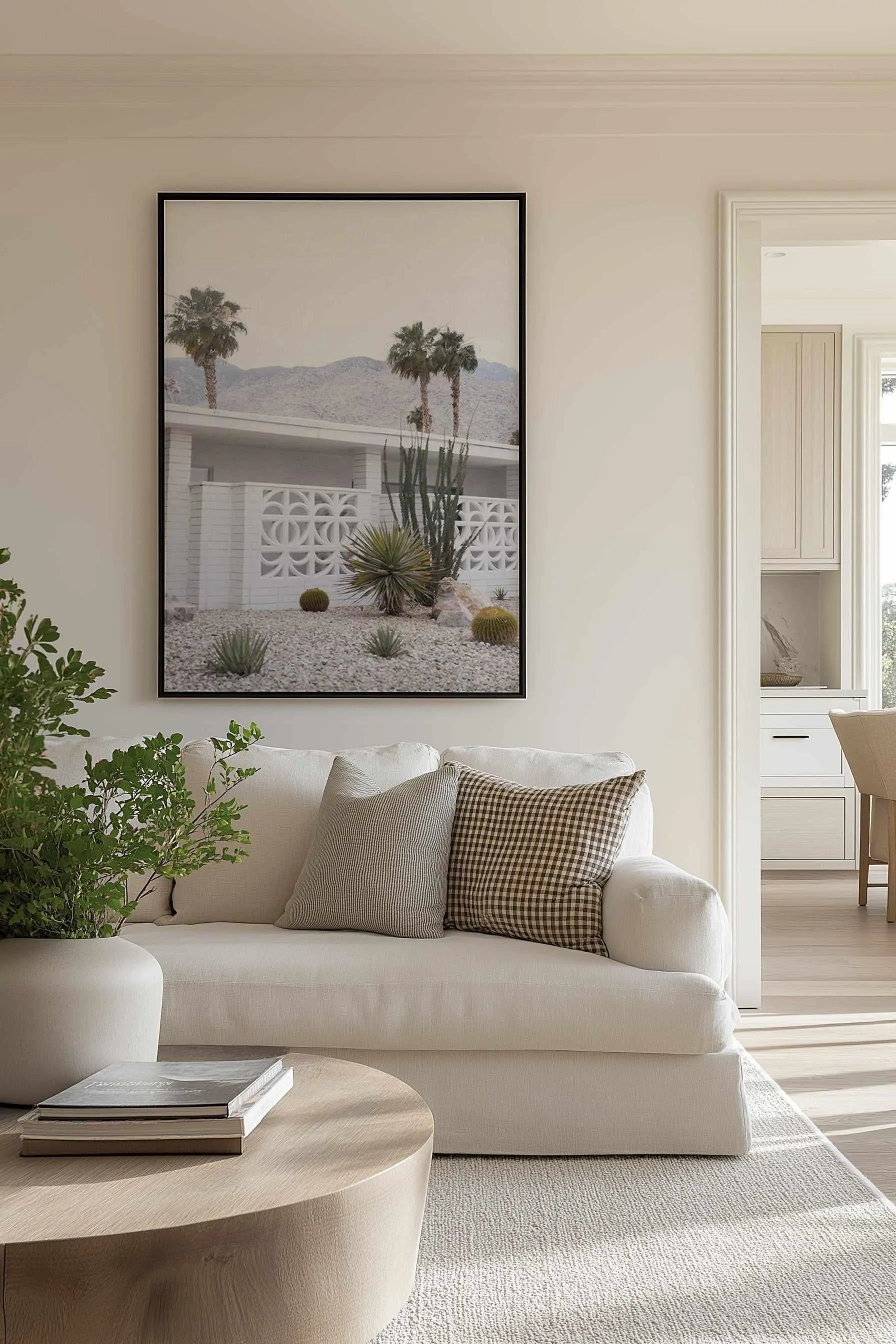 Palm Springs V | Framed Canvas Art Print from Olive et Oriel where you can shop wallpaper and artworks online