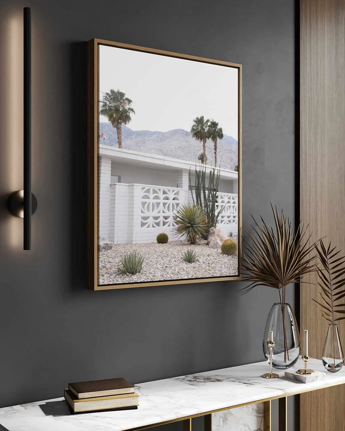 Palm Springs V | Framed Canvas Art Print from Olive et Oriel where you can shop wallpaper and artworks online
