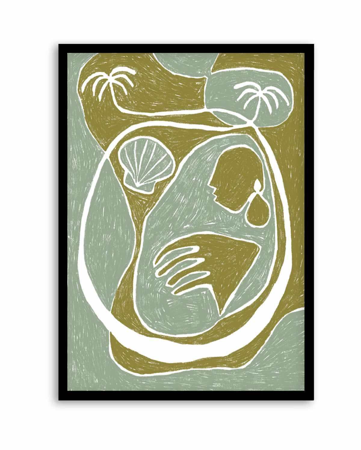 Palm Tree Island 3 by Shatha Al Dafai | Art Print from Olive et Oriel where you can shop wallpaper and artworks online