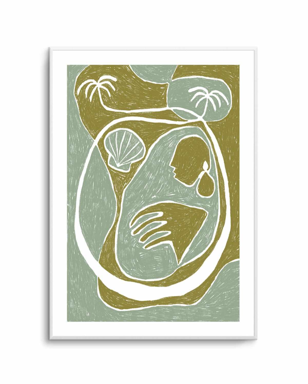 Palm Tree Island 3 by Shatha Al Dafai | Art Print from Olive et Oriel where you can shop wallpaper and artworks online