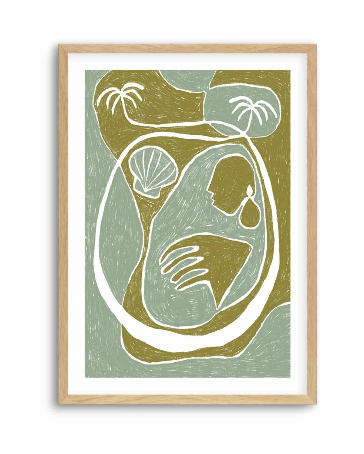 Palm Tree Island 3 by Shatha Al Dafai | Art Print from Olive et Oriel where you can shop wallpaper and artworks online