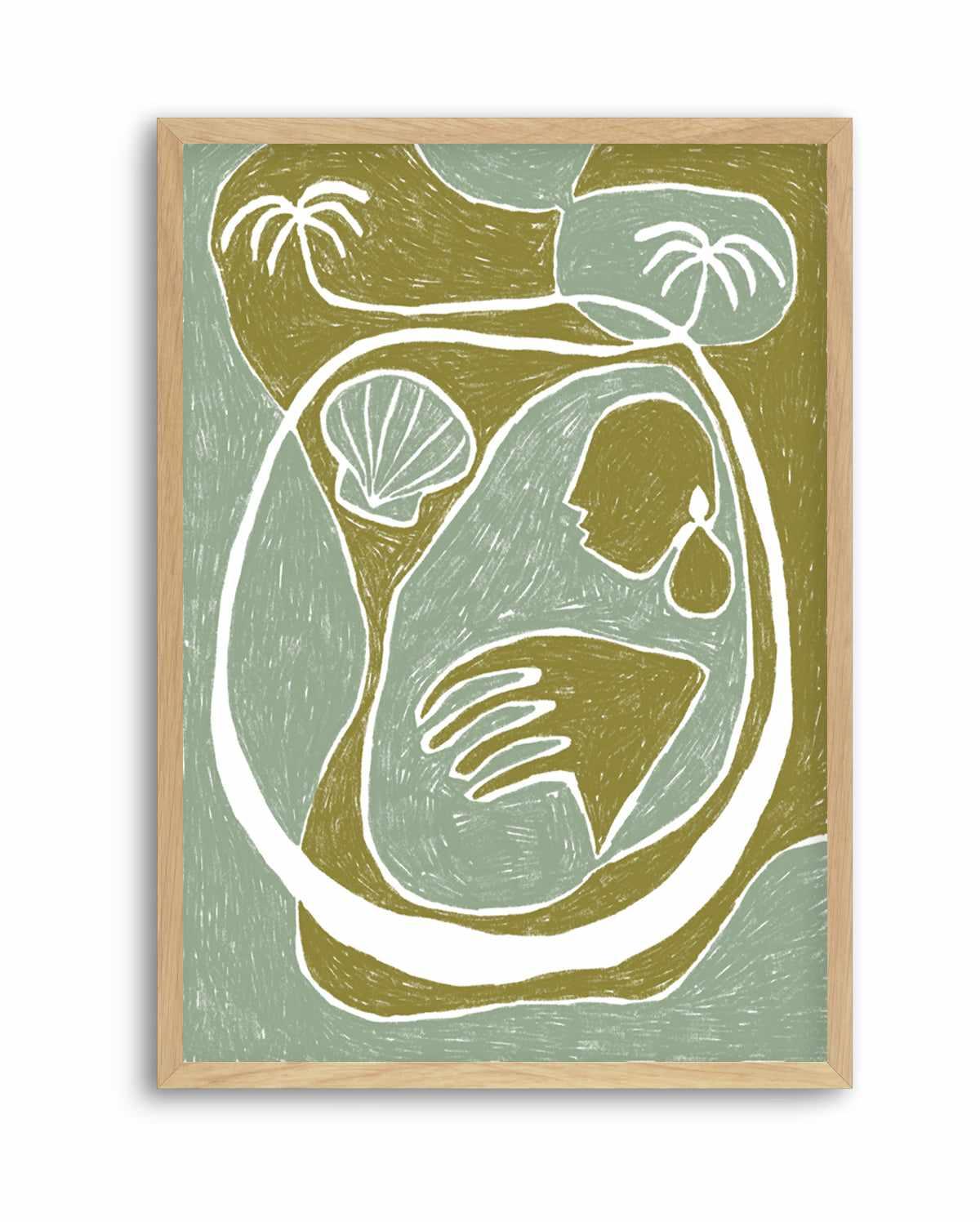 Palm Tree Island 3 by Shatha Al Dafai | Art Print from Olive et Oriel where you can shop wallpaper and artworks online