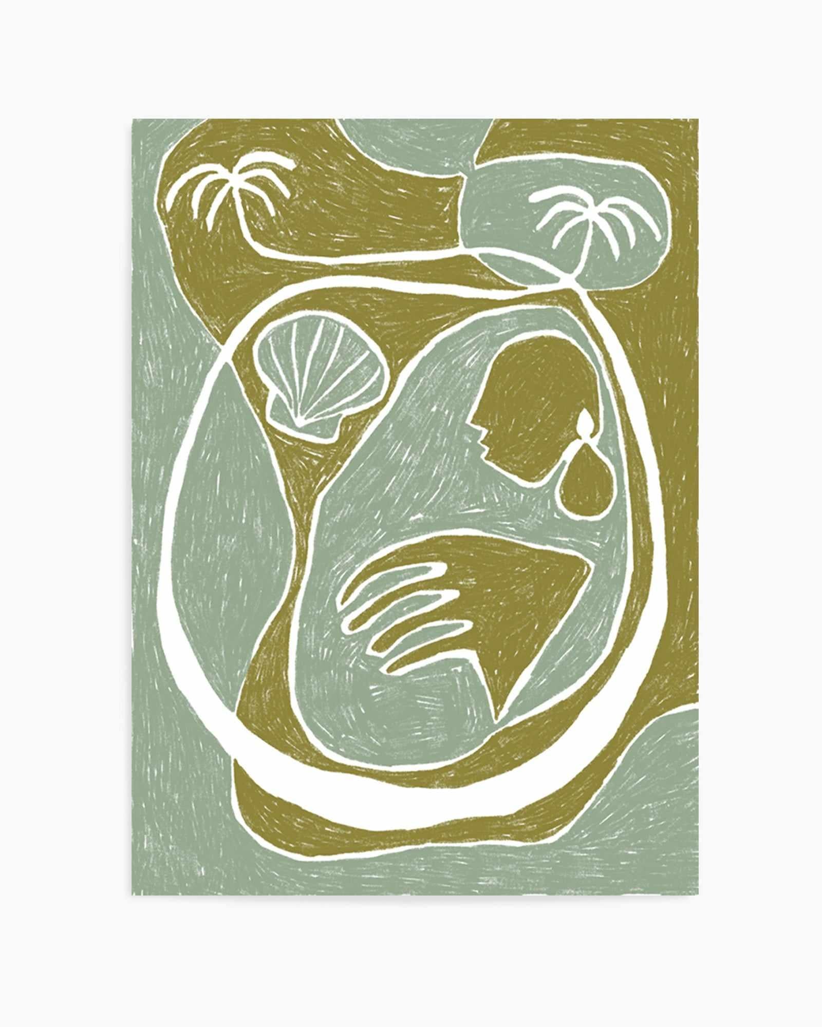 Palm Tree Island 3 by Shatha Al Dafai | Art Print from Olive et Oriel where you can shop wallpaper and artworks online