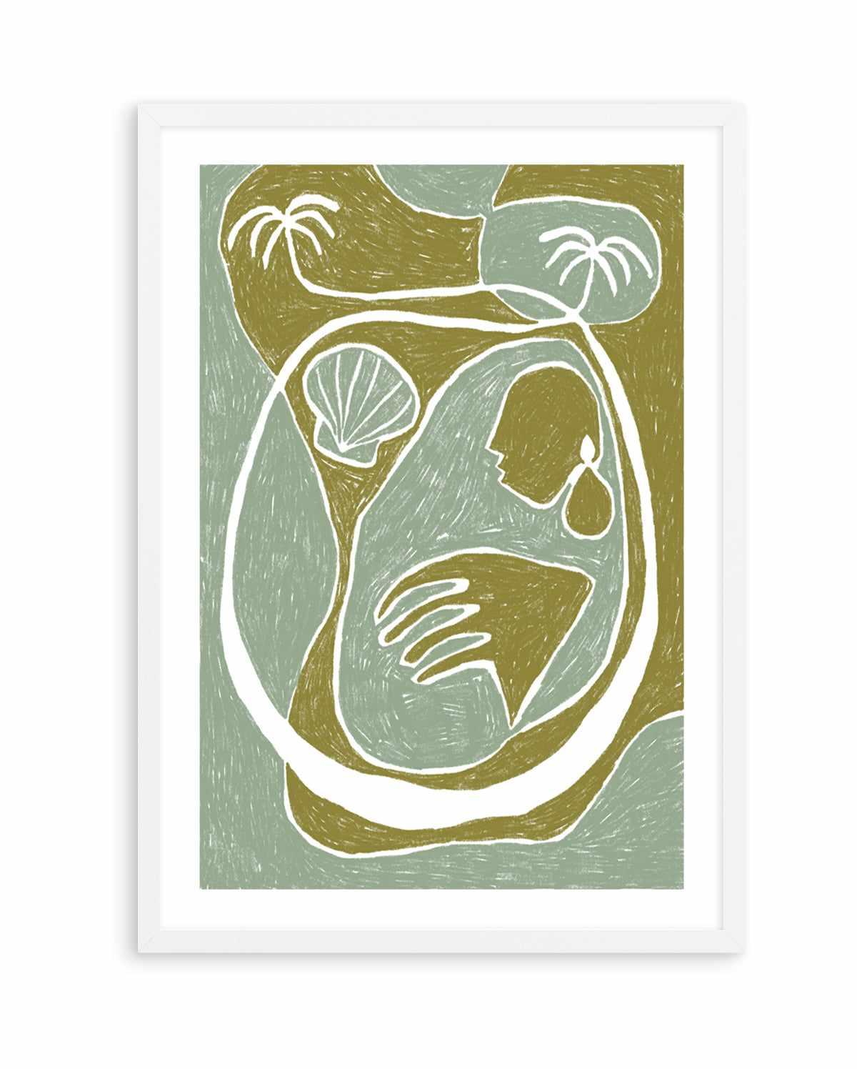 Palm Tree Island 3 by Shatha Al Dafai | Art Print from Olive et Oriel where you can shop wallpaper and artworks online