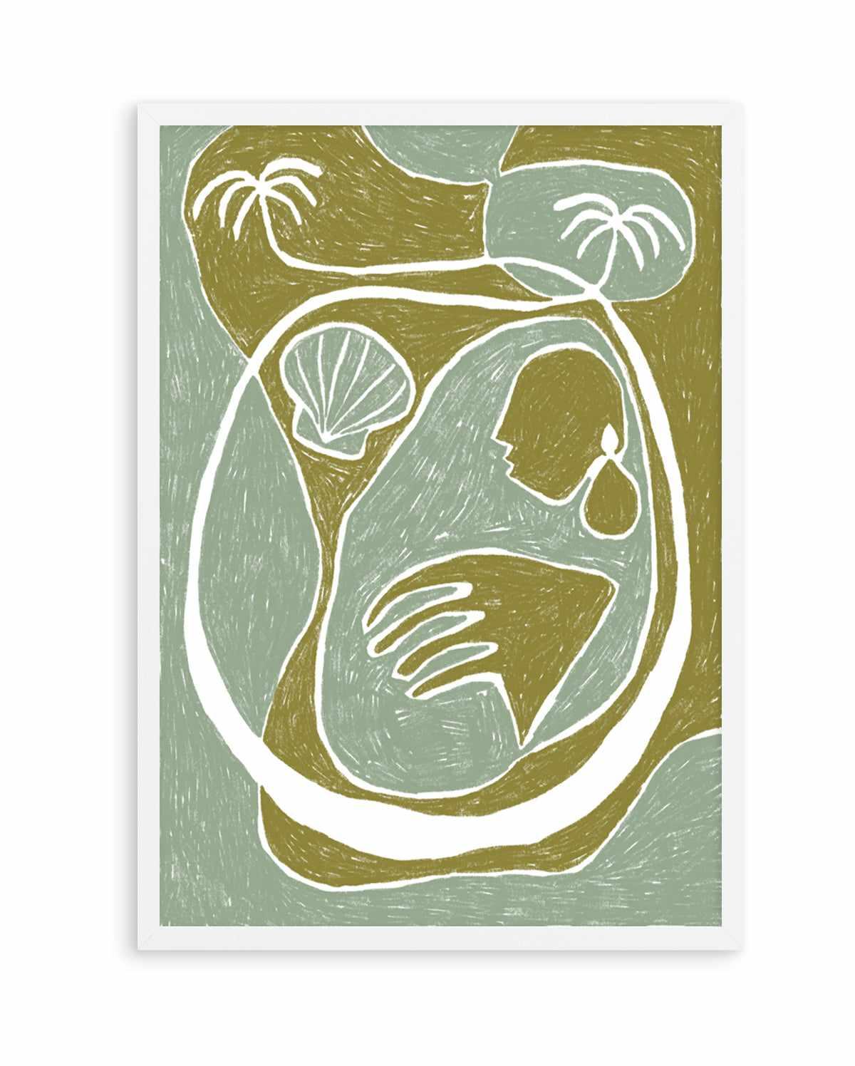 Palm Tree Island 3 by Shatha Al Dafai | Art Print from Olive et Oriel where you can shop wallpaper and artworks online