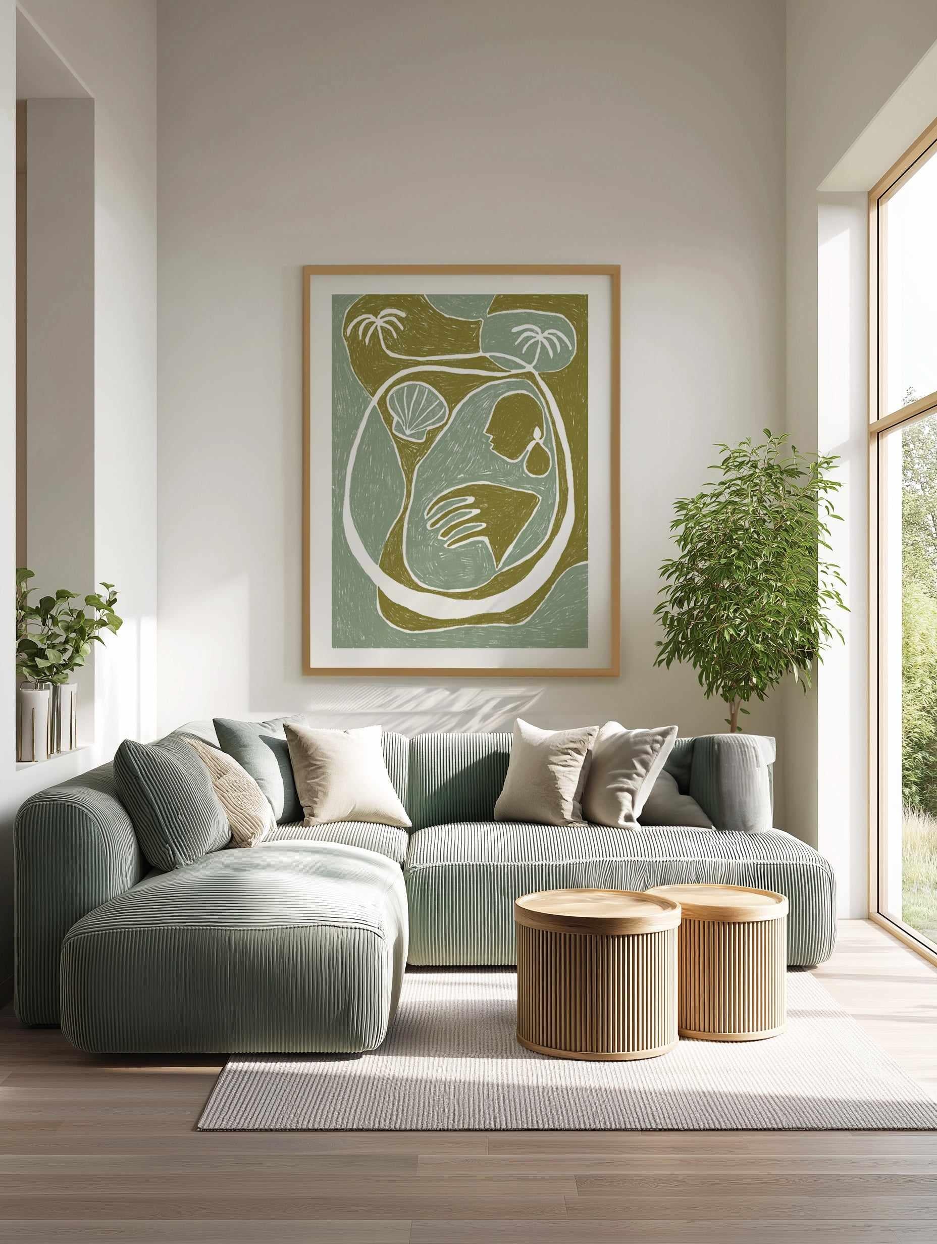 Palm Tree Island 3 by Shatha Al Dafai | Art Print from Olive et Oriel where you can shop wallpaper and artworks online