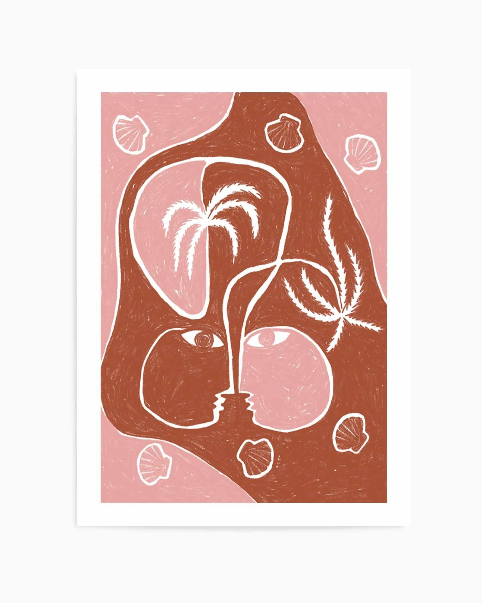 Palm Tree Island 4 by Shatha Al Dafai | Art Print from Olive et Oriel where you can shop wallpaper and artworks online