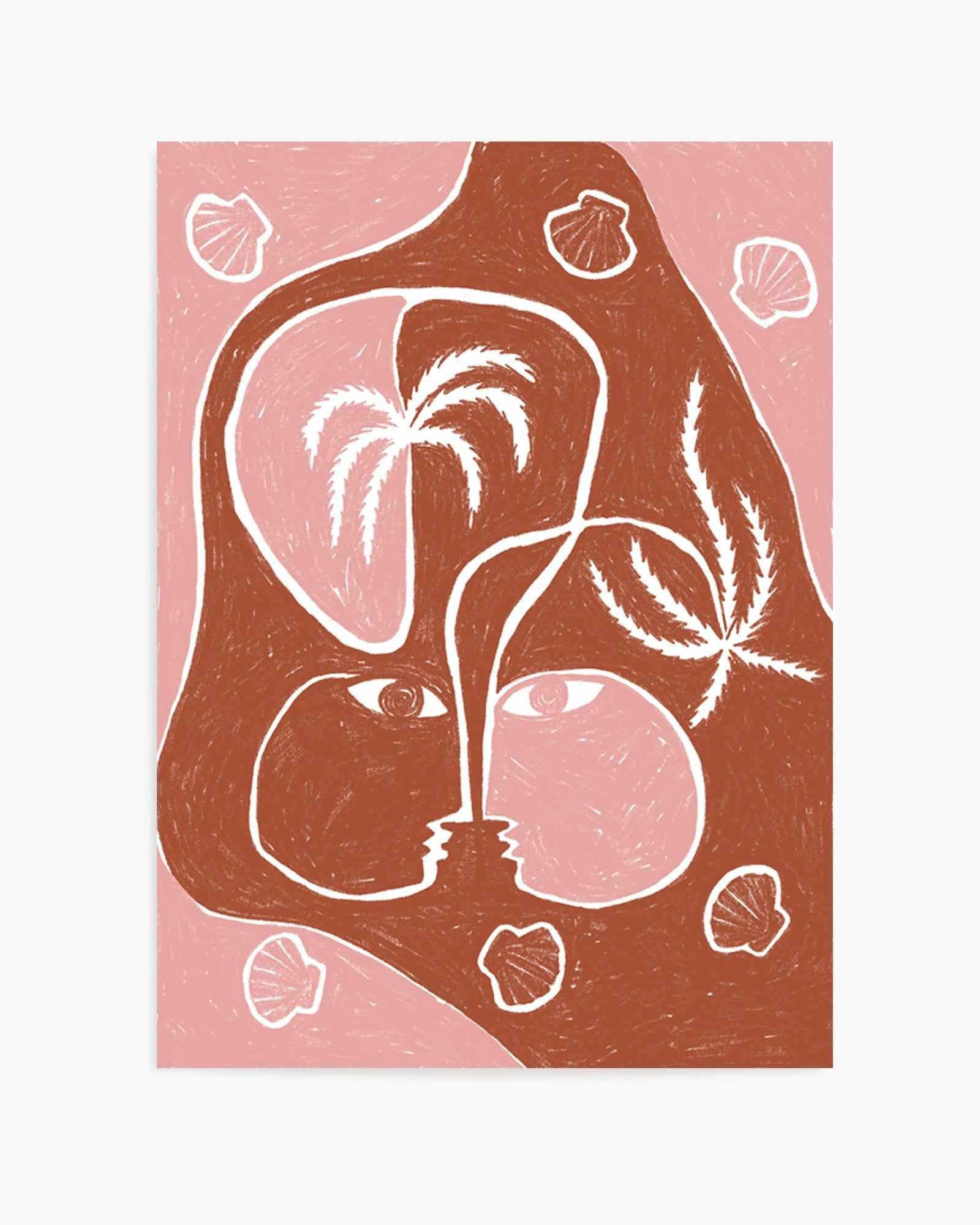 Palm Tree Island 4 by Shatha Al Dafai | Art Print from Olive et Oriel where you can shop wallpaper and artworks online