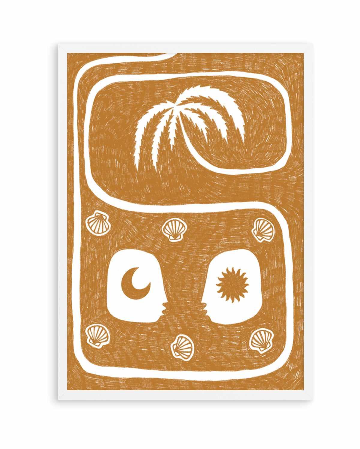 Palm Tree Island 5 Yellow by Shatha Al Dafai | Art Print from Olive et Oriel where you can shop wallpaper and artworks online