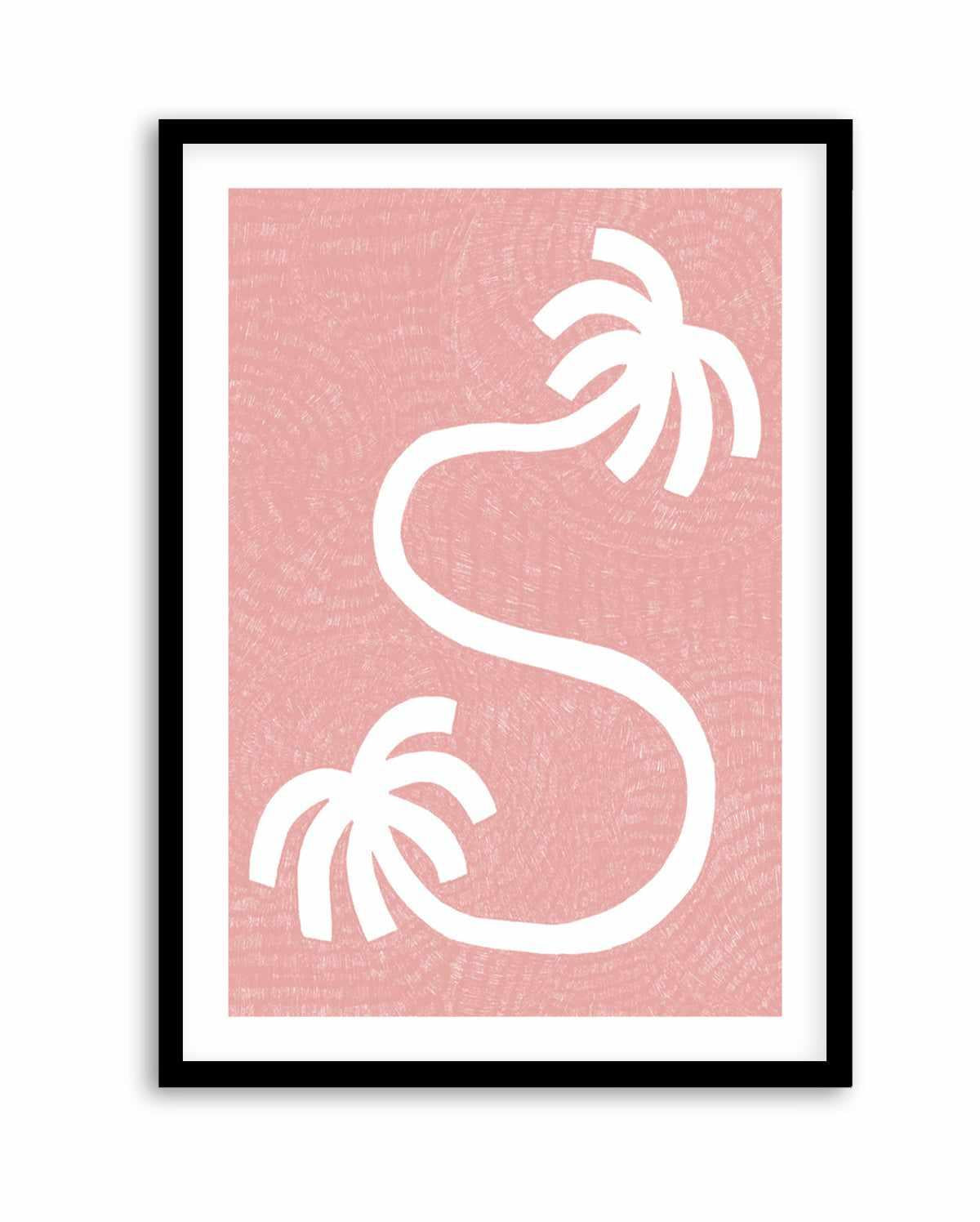 Palm Tree Path Pink by Shatha Al Dafai | Art Print from Olive et Oriel where you can shop wallpaper and artworks online