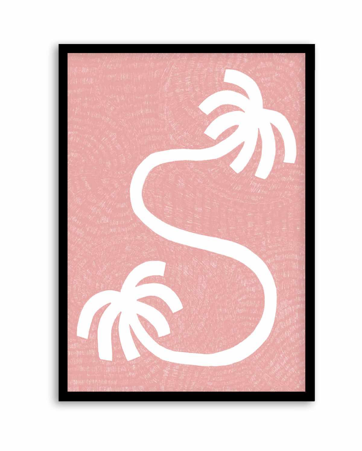 Palm Tree Path Pink by Shatha Al Dafai | Art Print from Olive et Oriel where you can shop wallpaper and artworks online