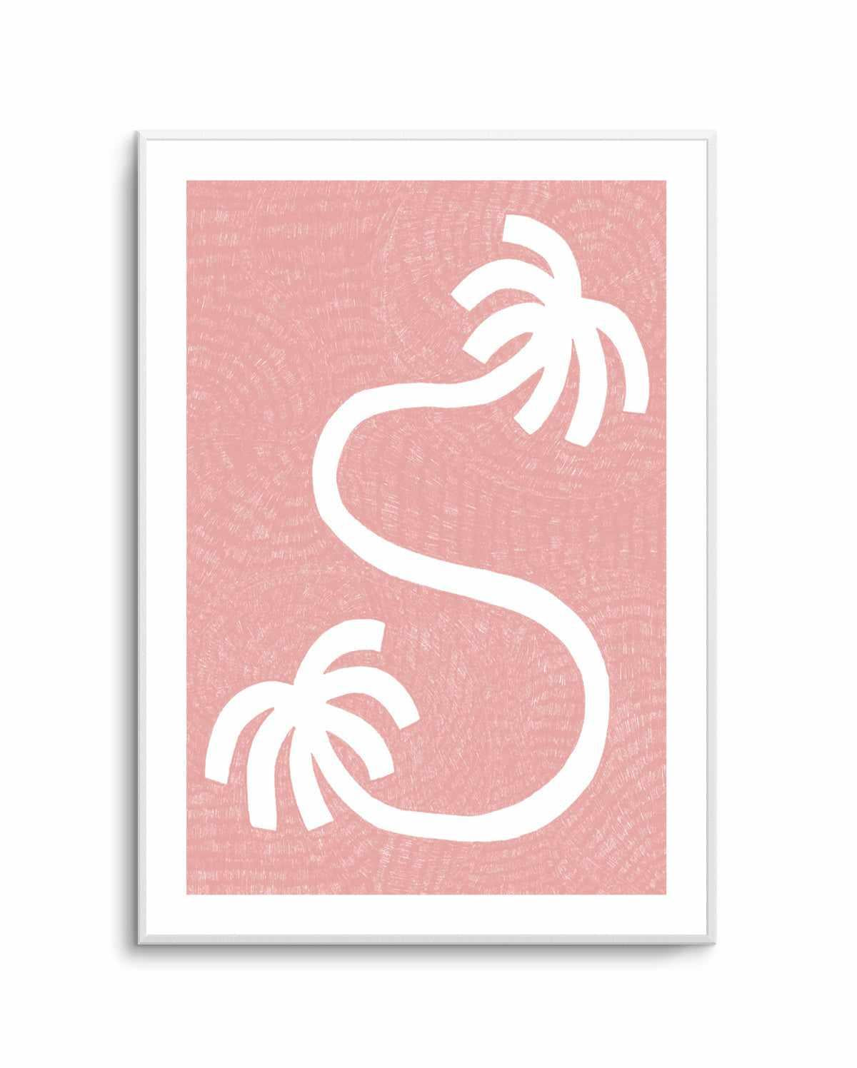 Palm Tree Path Pink by Shatha Al Dafai | Art Print from Olive et Oriel where you can shop wallpaper and artworks online