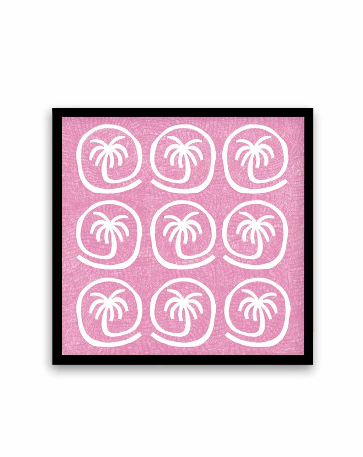 Palm Tree Tiles Pink by Shatha Al Dafai | Art Print from Olive et Oriel where you can shop wallpaper and artworks online