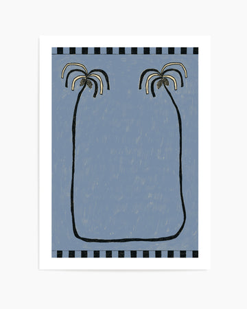 Palm Trees 1 by Shatha Al Dafai | Art Print