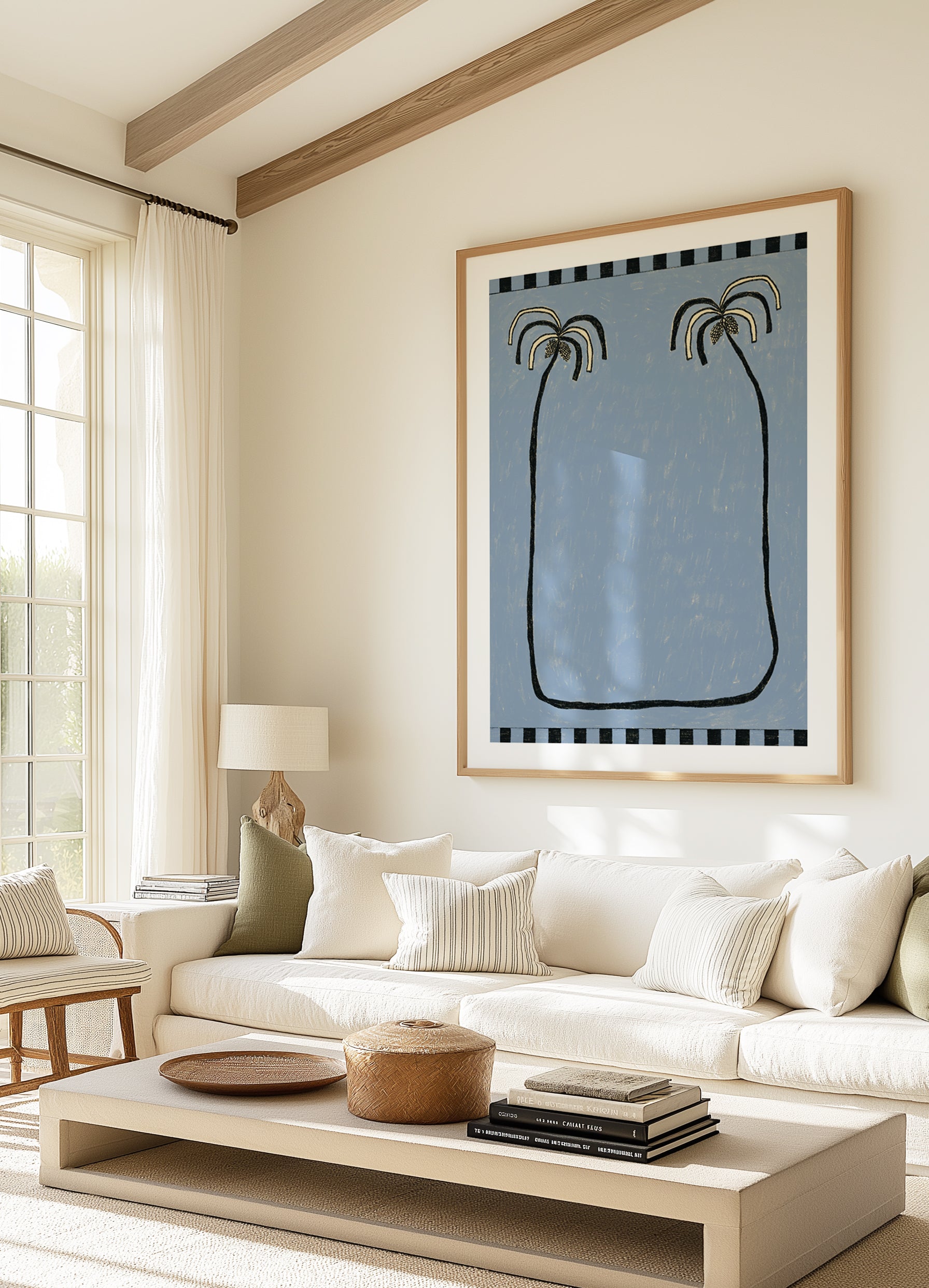 Palm Trees 1 by Shatha Al Dafai | Art Print