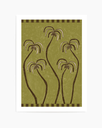 Palm Trees 2 by Shatha Al Dafai | Art Print