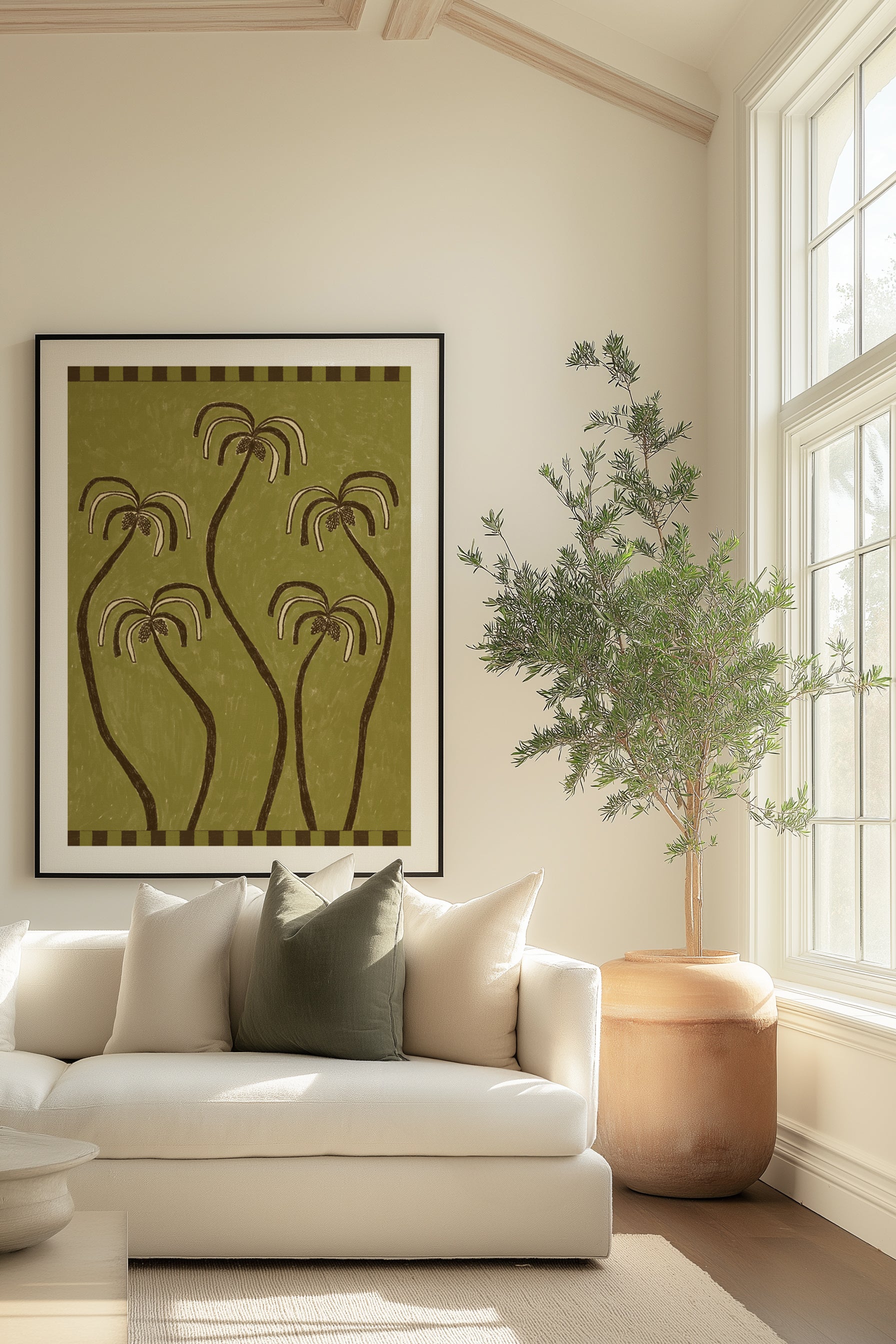 Palm Trees 2 by Shatha Al Dafai | Art Print
