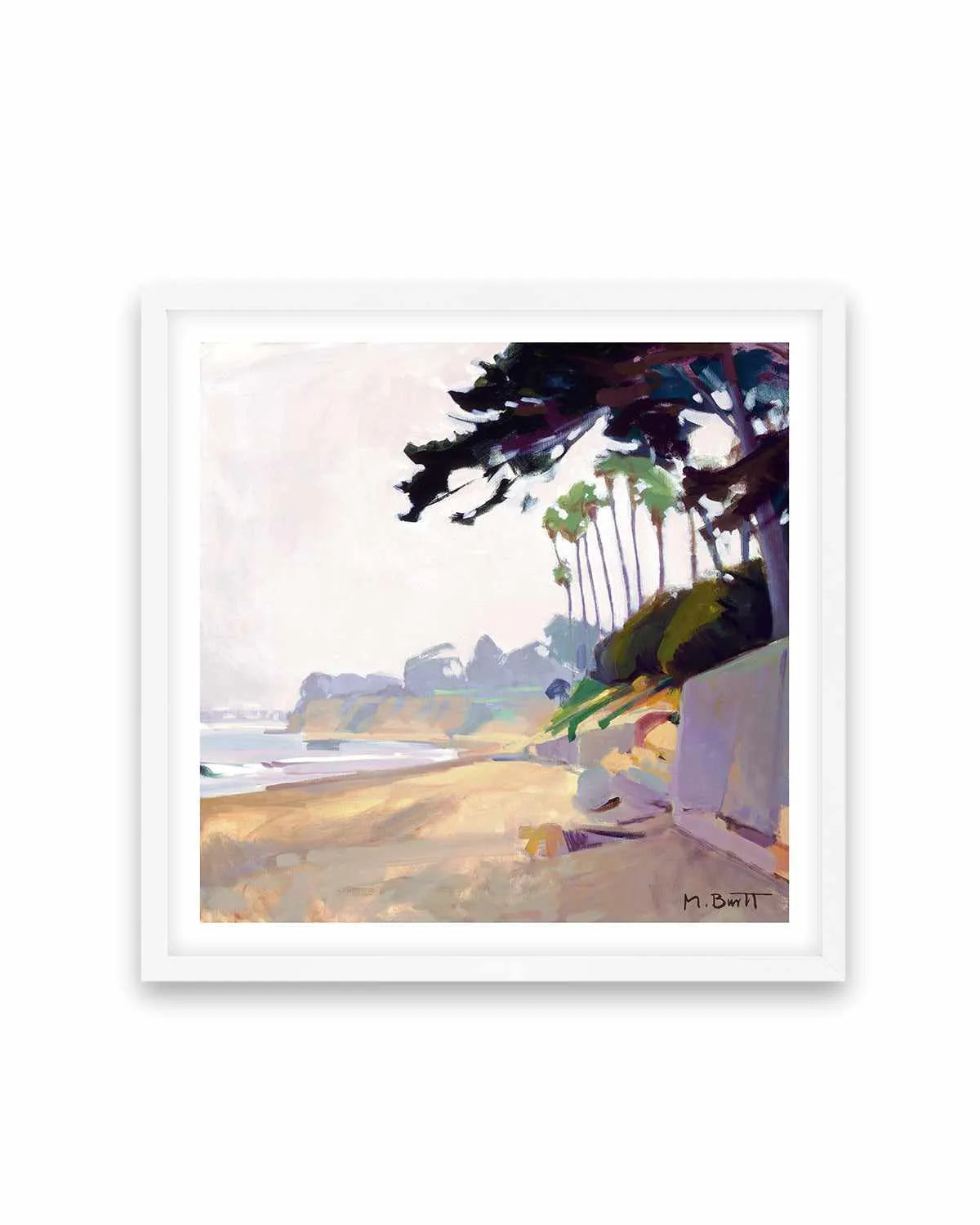 Palm & Cypress Butterfly Beach by Marcia Burtt Art Print from Olive et Oriel where you can shop wallpaper and artworks online