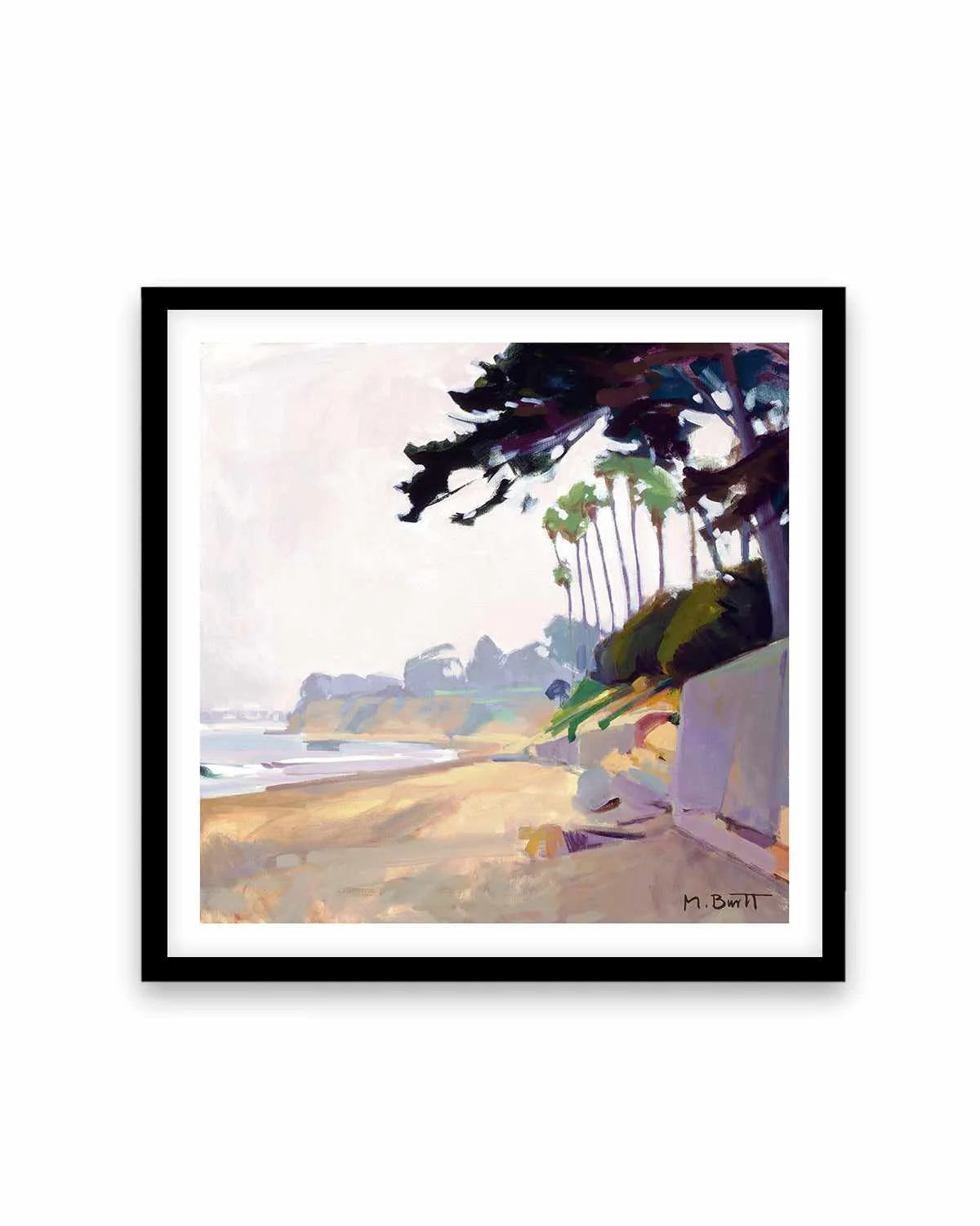 Palm & Cypress Butterfly Beach by Marcia Burtt Art Print from Olive et Oriel where you can shop wallpaper and artworks online