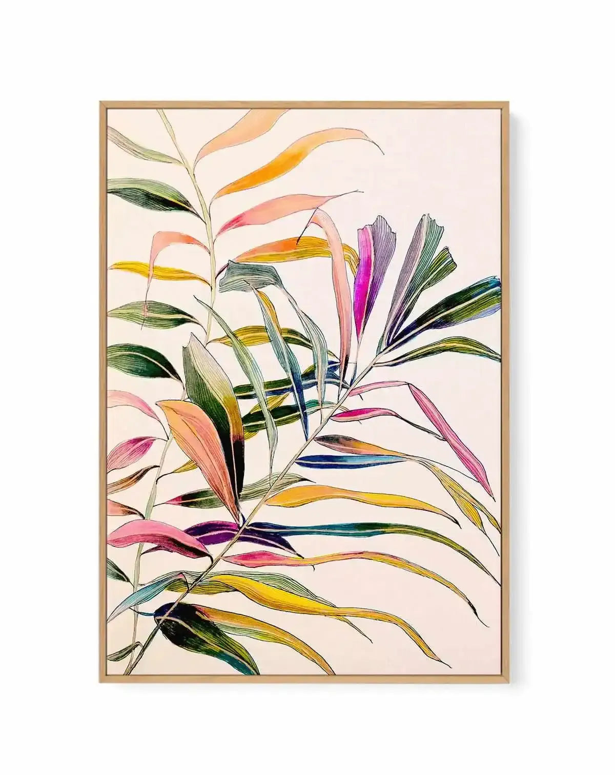 Palm by Leigh Viner | Framed Canvas Art Print from Olive et Oriel where you can shop wallpaper and artworks online
