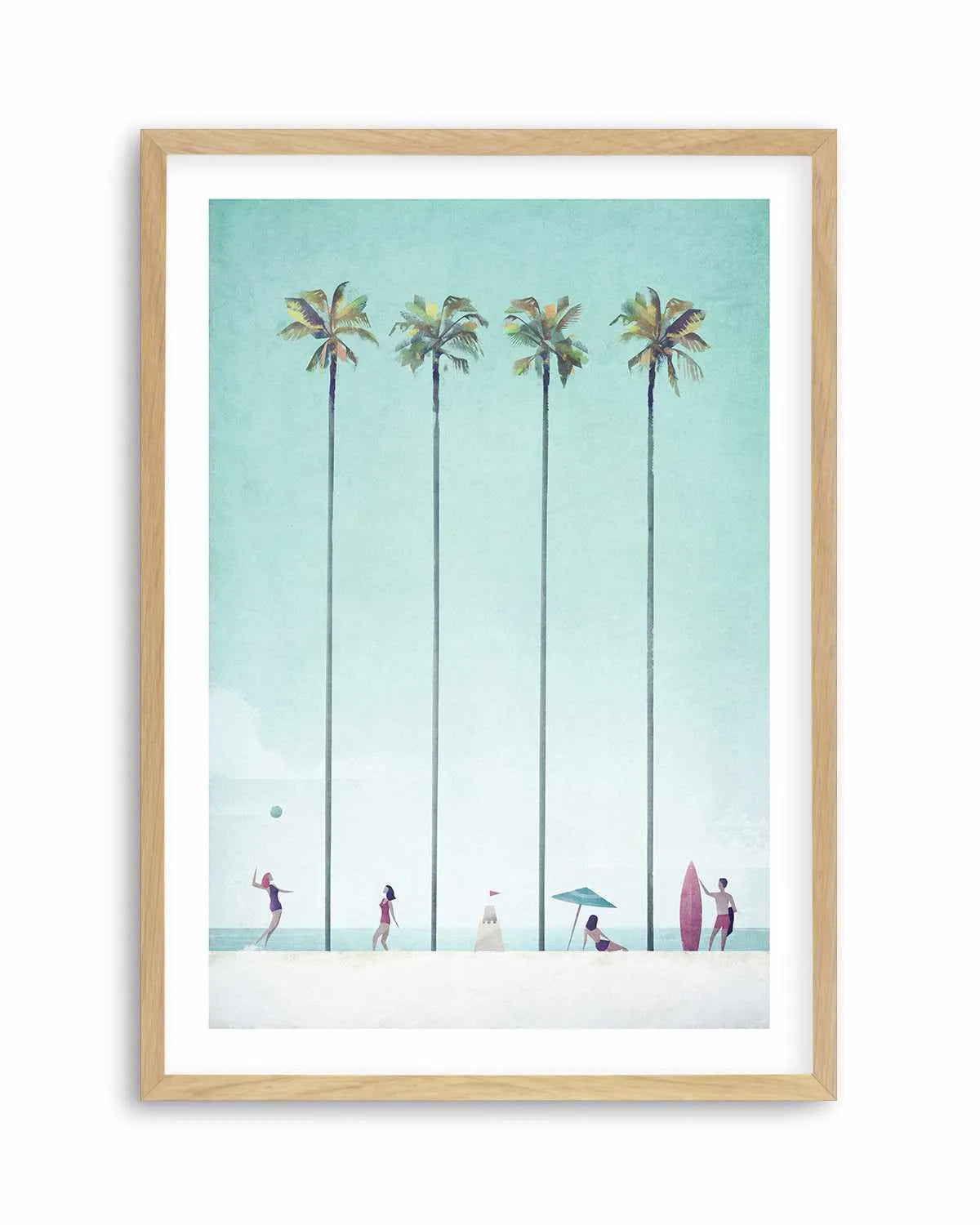 Palm Tree Beach by Henry Rivers Art Print from Olive et Oriel where you can shop wallpaper and artworks online