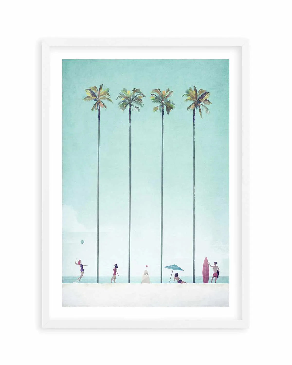 Palm Tree Beach by Henry Rivers Art Print from Olive et Oriel where you can shop wallpaper and artworks online
