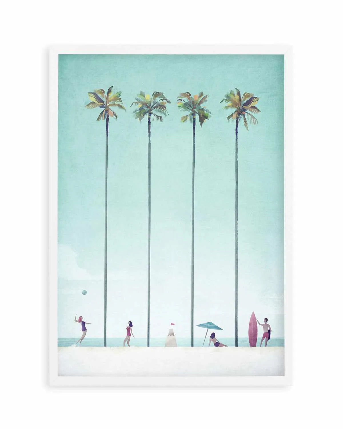 Palm Tree Beach by Henry Rivers Art Print from Olive et Oriel where you can shop wallpaper and artworks online