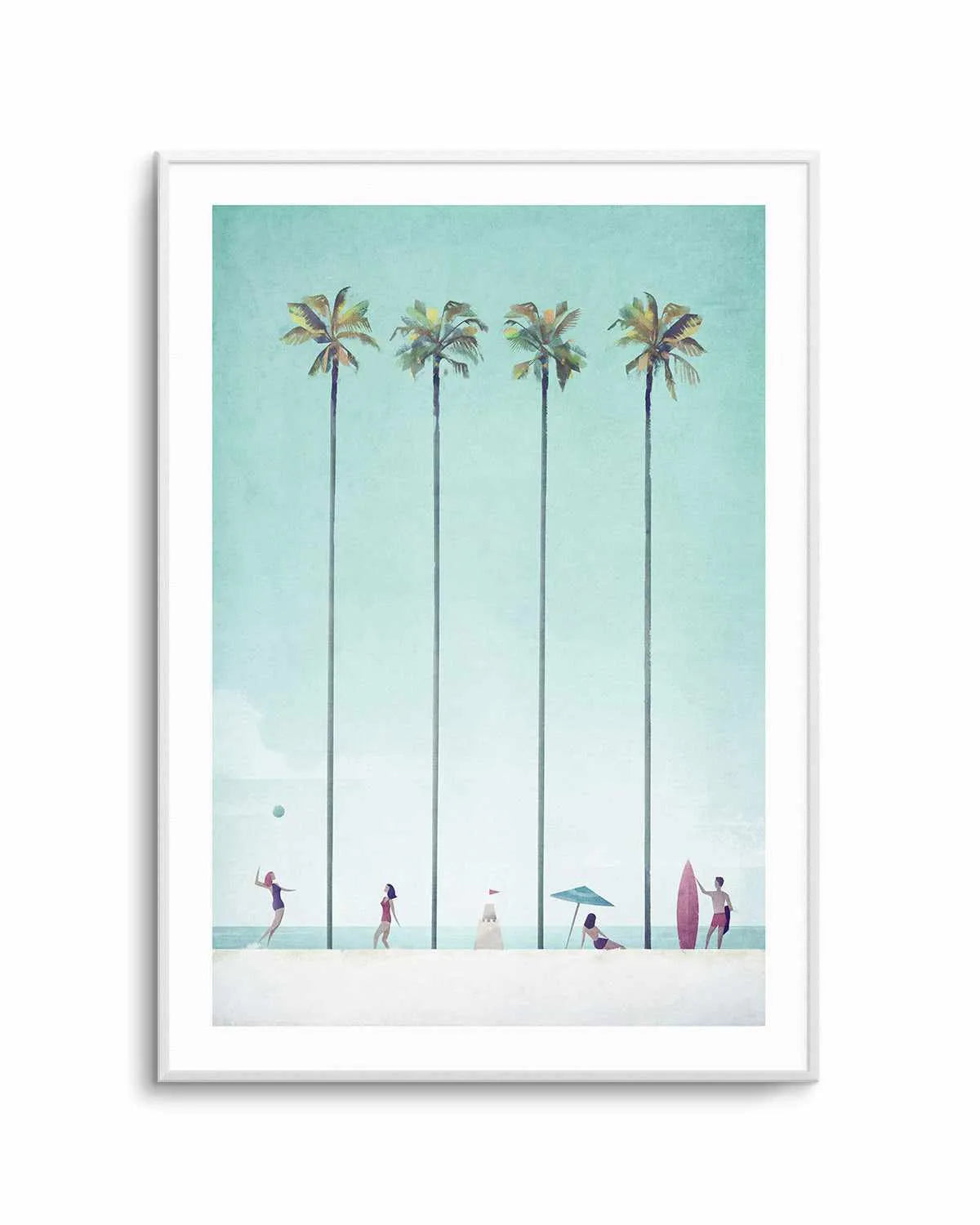 Palm Tree Beach by Henry Rivers Art Print from Olive et Oriel where you can shop wallpaper and artworks online