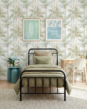 Palm Break Wallpaper Mural from Olive et Oriel where you can shop wallpaper and artworks online