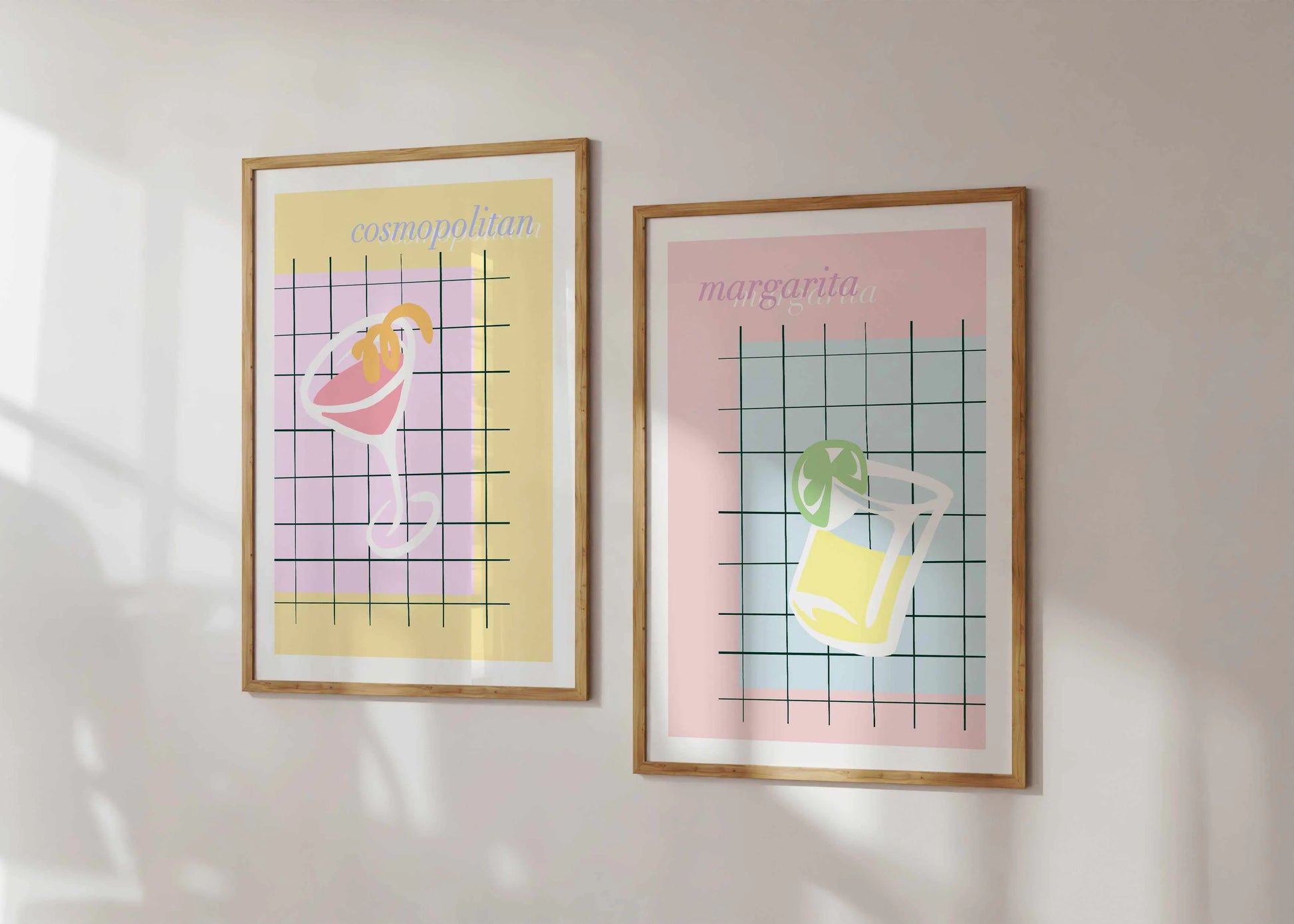 Palm Springs Cosmo Art Print from Olive et Oriel where you can shop wallpaper and artworks online