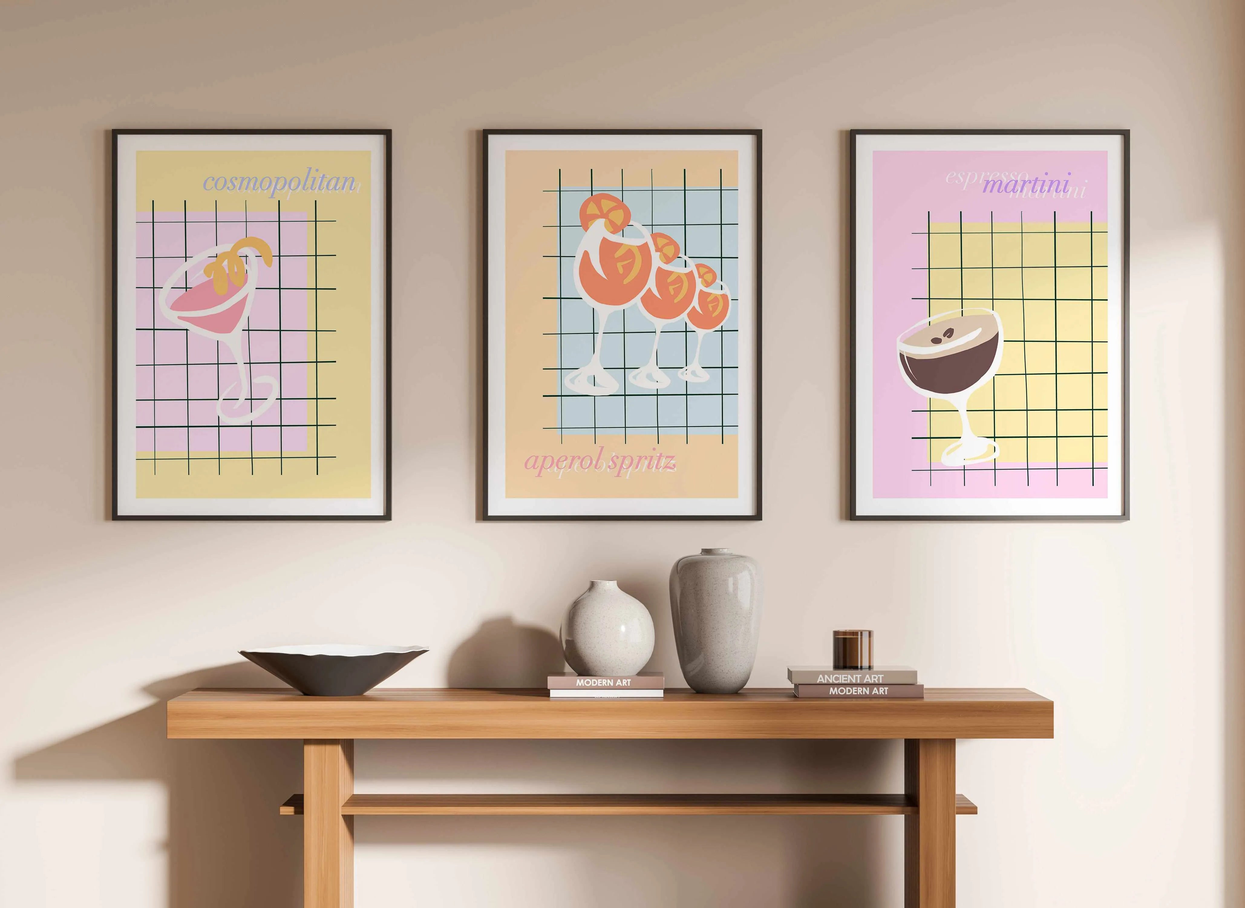 Palm Springs Cosmo Art Print from Olive et Oriel where you can shop wallpaper and artworks online