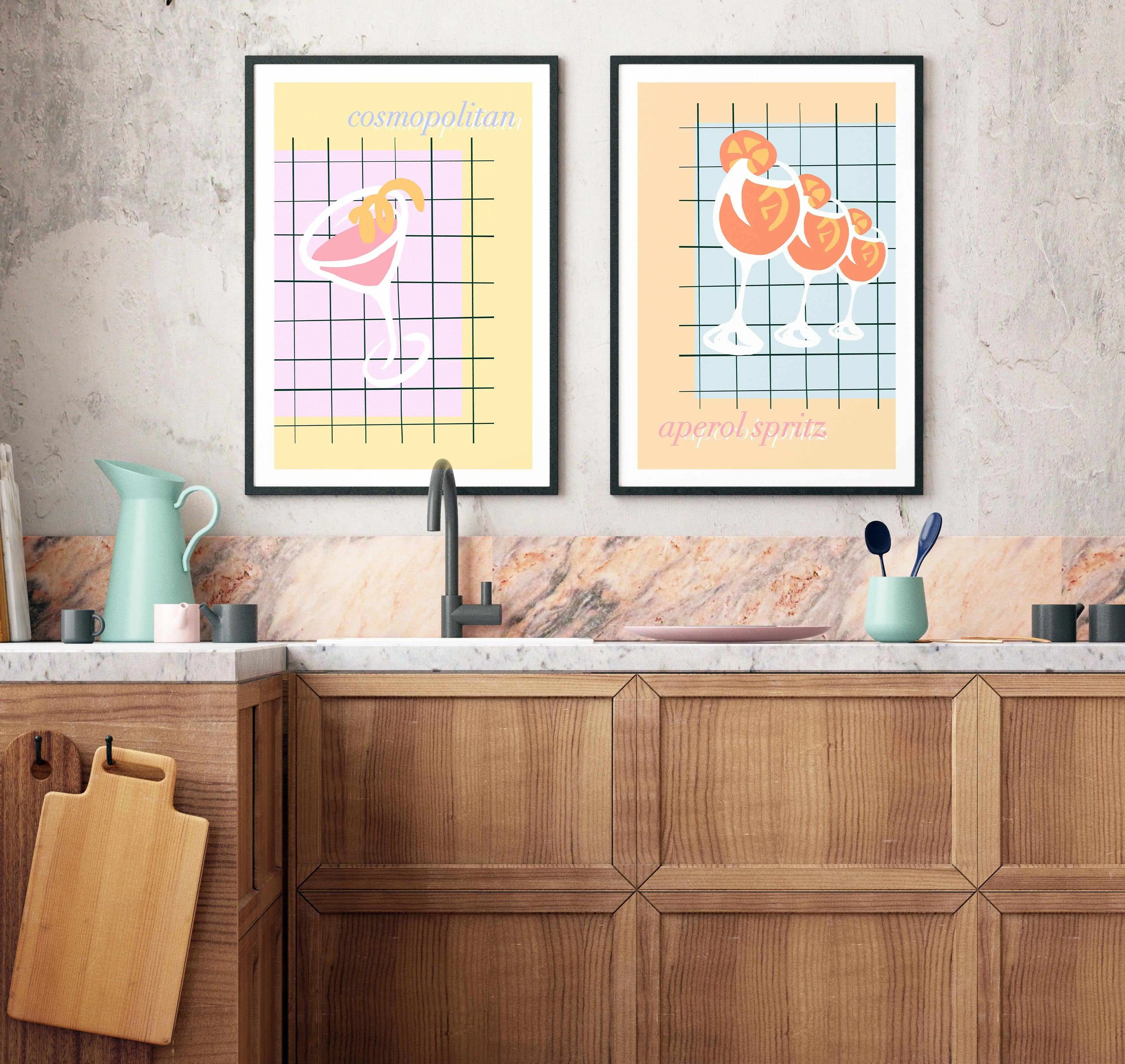 Palm Springs Spritz Art Print from Olive et Oriel where you can shop wallpaper and artworks online