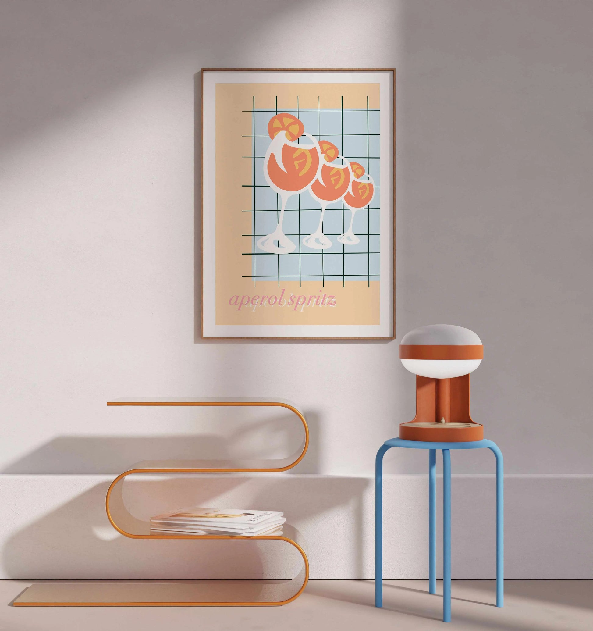 Palm Springs Spritz Art Print from Olive et Oriel where you can shop wallpaper and artworks online