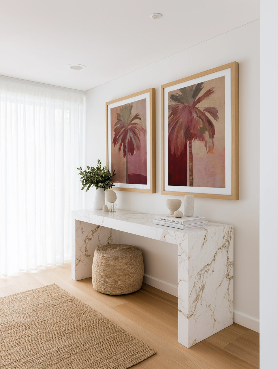 Palma Rosa I | Art Print from Olive et Oriel where you can shop wallpaper and artworks online