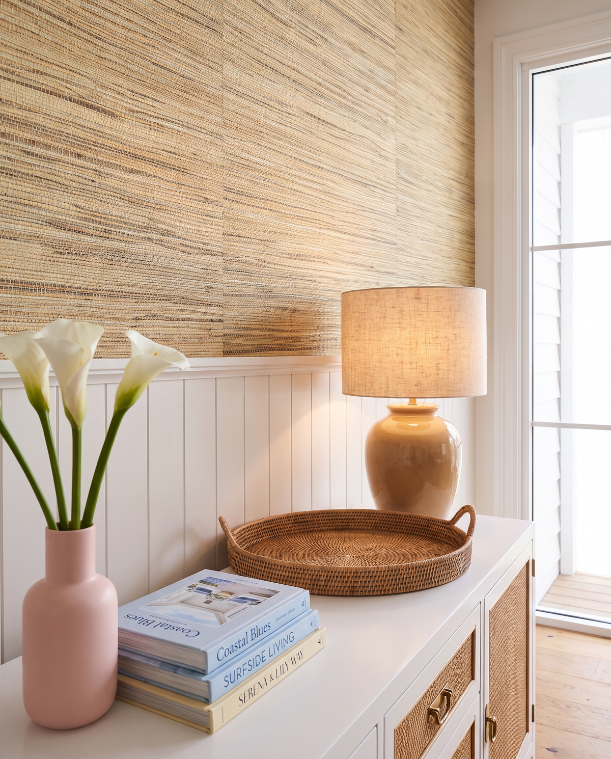 Palm Beach Grasscloth Woven Wallpaper | Organica Collection