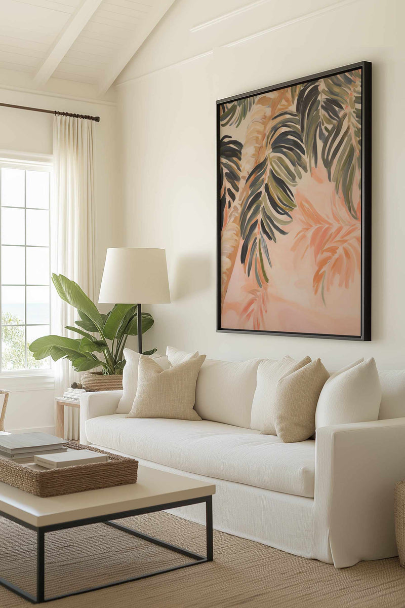 Palma De Verano | Framed Canvas Art Print from Olive et Oriel where you can shop wallpaper and artworks online