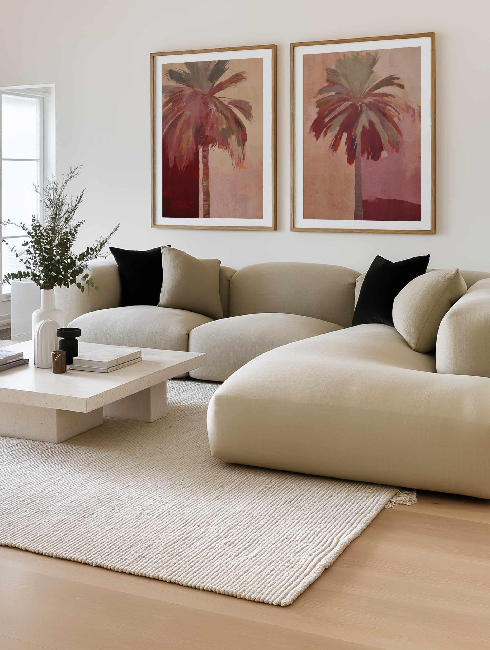 Palma Rosa I | Art Print from Olive et Oriel where you can shop wallpaper and artworks online