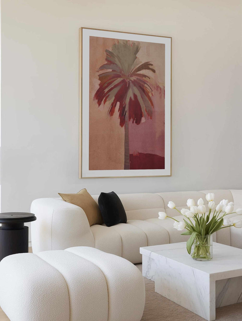 Palma Rosa I | Art Print from Olive et Oriel where you can shop wallpaper and artworks online